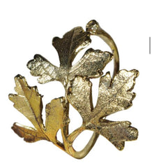 Set of 4 Leaf Napkin Rings