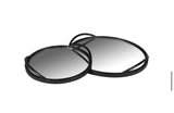 Set of 2 Round Mirrored Trays