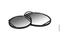 Set of 2 Round Mirrored Trays