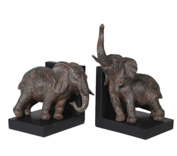 Pair of Elephant Bookends