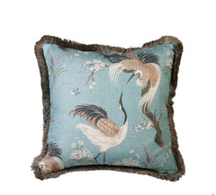 Pale Blue Cranes with Rućhe Trim