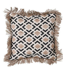 Hicksonian Cushion Cover with Fringe