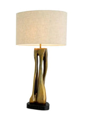 Table Lamp Rovido Vintage Brass Finish