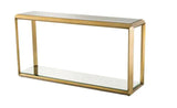 Console Table Callum brushed brass finish
