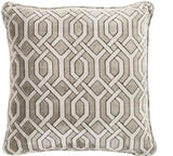 Cushion Trellis Grey Velvet 60x60cm