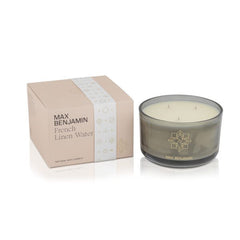 Max Benjamin - 3 Wick Candle - French Linen Water 560g