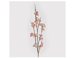 Pink and Cream Cherry Ruffled Blossom Spray