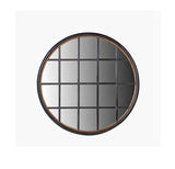 Circular Grid Window Mirror