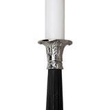 Candle Holder Perignon Nickel/Black