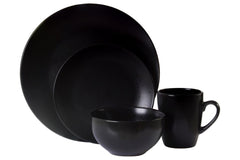 Hygge 16 Pc Black Dinner Set