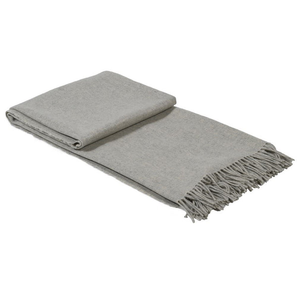 Large Mist Chair Throw with Fringe