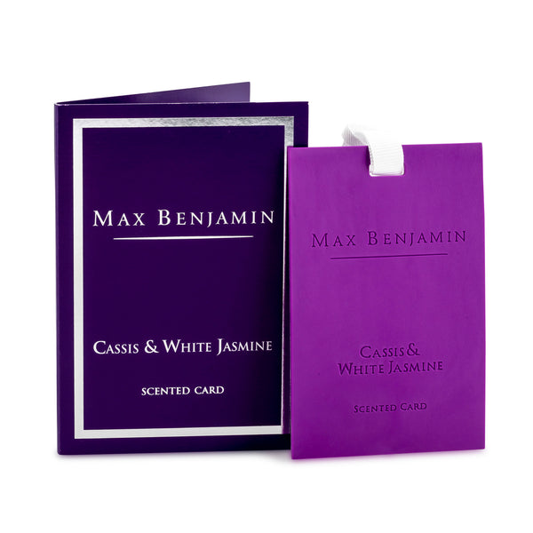 Max Benjamin - Cassis and White Jasmine Scented Card