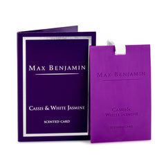 Max Benjamin - Cassis and White Jasmine Scented Card