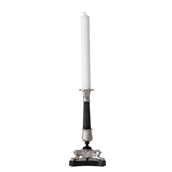 Candle Holder Perignon Nickel/Black