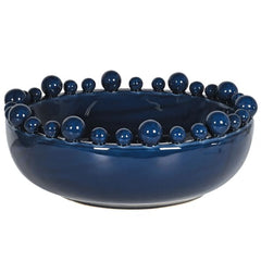 Dark Blue Bobble Edge Bowl