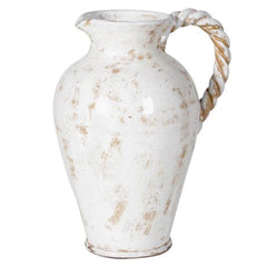 Distressed Vase / Jug With Handle