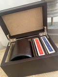 Faux Leather Card & Dice Set