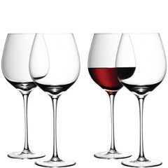 Wine Glasses - Red (S/4)