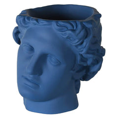 MATT BLUE BUST PLANTER