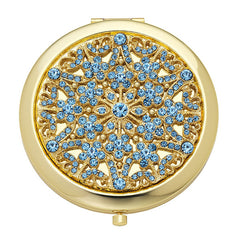 Compact Mirror Blue Topaz "December"