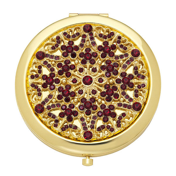 Compact Mirror - Garnet "January"