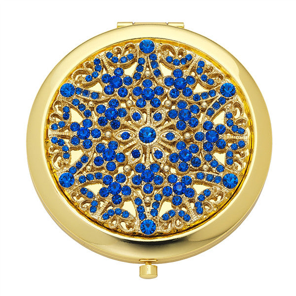 Compact Mirror - Sapphire "September"
