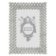 Photo Frame - Silver lattice (5"x 7") with silver back