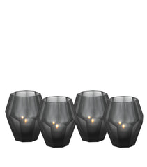 Candle Holders - Okhto Tea light holder black (set of 4)
