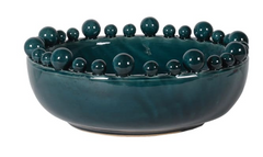 Teal Bobble Edge Bowl