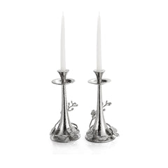 Candleholder Set - White Orchid