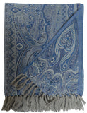 Blue Paisley Throw (Large)