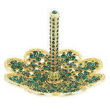 Compact Mirror - Emerald  "May"