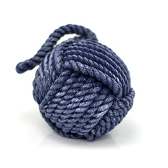 Navy Blue Knotted Rope Door Stop