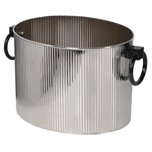 Nickel Ribbed Wine Cooler