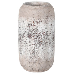 Tall Distressed Stone Vase