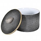 Agate and Dark Grey Shagreen Box